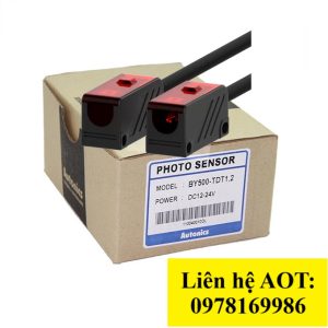 Cảm biến quang BY500-TDT1,2 Autonics - 12-24VDC - 500mm - NPN - SSR Autonics thuộc dòng BY Series