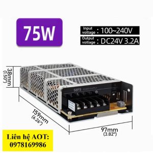 Bộ nguồn OMRON S8FS – C07524 DC24V3.2A75W