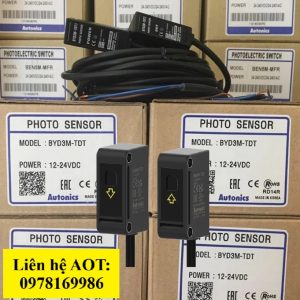 Cảm biến quang AUTONICS BYD3M – TDT thu – phát riêng 12 – 24VDC