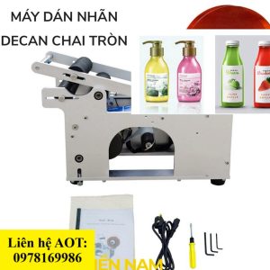 Máy dán nhãn chai tròn bán tự động